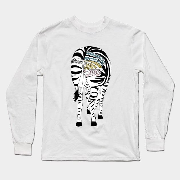 Buntes Zebra pastell Long Sleeve T-Shirt by Blumchen